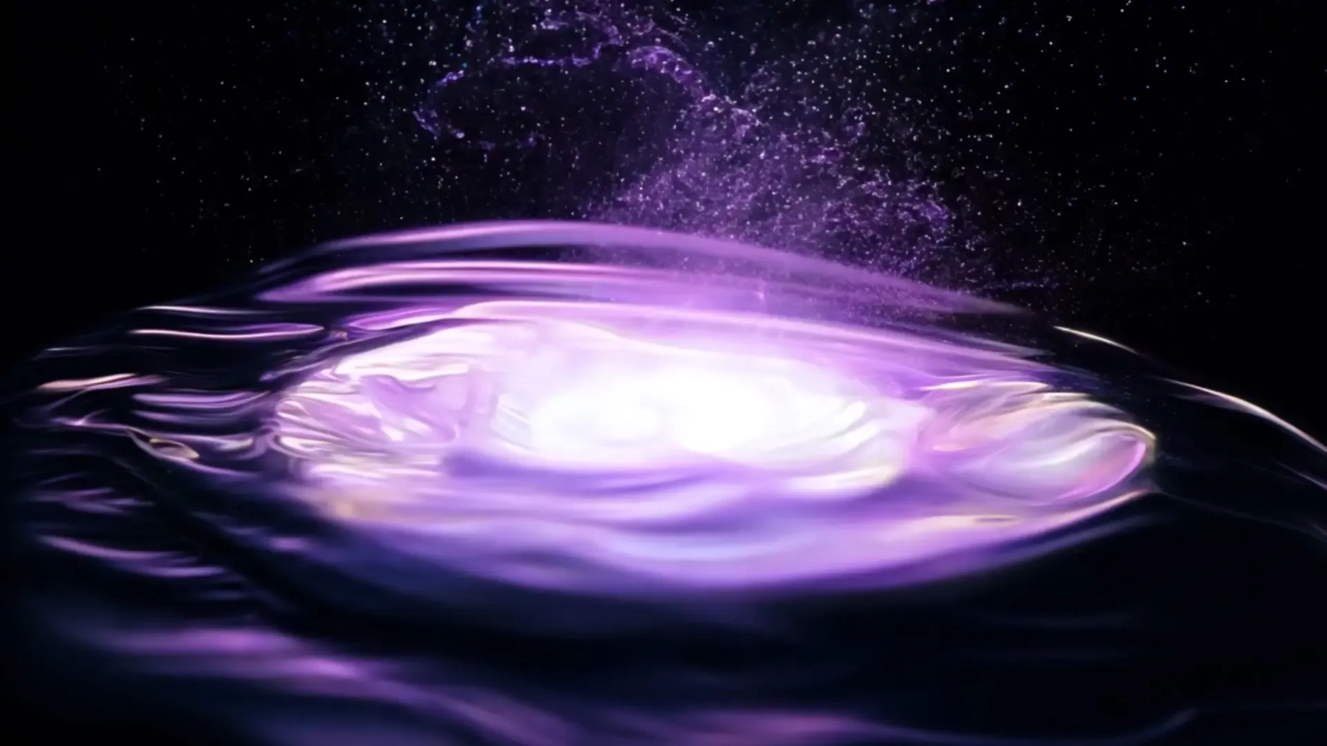 Vibrant Purple Nebula Splash Cinematic Background for Space-Themed Projects